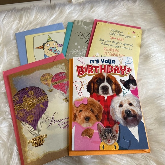 🧡10/$10 Colorful Birthday Greeting Cards Set - Picture 1 of 2